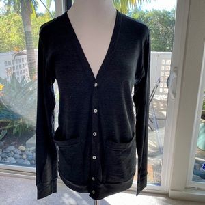 American Apparel Cardigan Charcoal Size Small